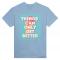 TCOGB5 Ice Cream: Heavyweight Unisex Crewneck T-shirt | Color: Light Blue | Size: M