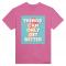 TCOGB5 Ice Cream: Heavyweight Unisex Crewneck T-shirt | Color: Azalea | Size: L