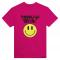TCOGotB Smiley: Heavyweight Unisex Crewneck T-shirt | Color: Heliconia | Size: L
