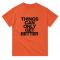 TCOGB Hamnett: Heavyweight Unisex Crewneck T-shirt | Color: Orange | Size: S