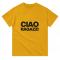 Ciao Heavyweight Unisex Crewneck T-shirt | Color: Gold | Size: S
