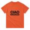 Ciao Heavyweight Unisex Crewneck T-shirt | Color: Orange | Size: M