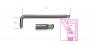 Beta Tools  97 BTX25 Ball Head Offset Torx® Key Wrench T25 | 000970125