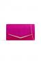 Fuchsia Glitter Envelope Clutch Bag