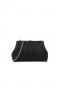 Black Glitter Clutch Bag with Removable Chain