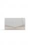 Silver Glitter Envelope Clutch Bag