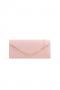 Pink Suede Envelope Clutch Bag