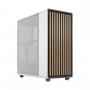 Fractal Design North Chalk White (White Solid) Case, ATX, Fine Mesh Side, 2 Fans, USB-C, Oak Front