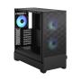 Fractal Design Pop Air RGB (Black TG) Gaming Case w/ Clear Glass Window, ATX, Hexagonal Mesh Front, 3 RGB Fans & ARGB Controller