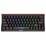 Marvo Scorpion KG962W-UK Wireless Mechanical Gaming Keyboard with Red Switches, 60% Compact Design, Tri-Mode Connection, 2.4GHz Wireless, Bluetooth or Wired, Rainbow Backlight, Anti-ghosting N-Key Rollover