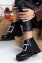 Women`s Black Patent Leather Boots
