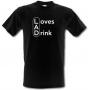LAD Loves A Drink male t-shirt.