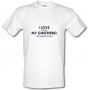 I Love It When My Girlfriend Lets Me Go To The Gym male t-shirt.