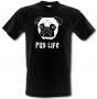 Pug Dog Life male t-shirt.