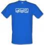 Eat Sleep Football male t-shirt.
