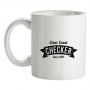 Clear Coast Checker mug.
