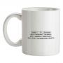 Formula for Accountants mug.