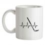Ice Hockey Heartbeat mug.