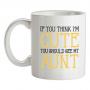 If You Think I`m Cute You Should See My Aunt mug.