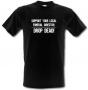 Support Your Local Funeral Director male t-shirt.