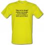 Say No To Drugs male t-shirt.