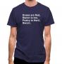 Roses Are Red Bacon Is Too Poetry Is Hard Bacon. classic fit.