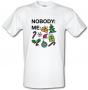 Nobody Vs Me At Christmas male t-shirt.