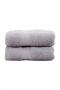 2 Pack Mineral Grey Luxury Organic Cotton Hand Towel