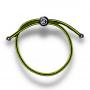 Rope Bracelet - Lime Green Stripe