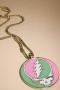 Trixy Starr x Grateful Dead Pastel Stealie Necklace Colour: Gold