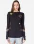 Lauren Moshi Mckinley Neon Signs Thermal Top Size: S Colour: Black