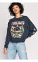 Daydreamer LA Pink Floyd Pompeii Long Sleeve Crop Top Size: L