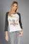 Lauren Moshi Kenya ZZ Top Eliminator Baseball Tee Size: XS Colour: White