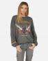 Lauren Moshi Sierra ZZ Top Eliminator Boyfriend Pullover Size: XS Colour: Grey