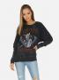 Lauren Moshi Anela ZZ Top Band Sweater Size: M Colour: Black