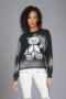 Lauren Moshi Lee Peace Teddy Crew Sweater Size: L Colour: Black