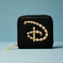 Buckle Down Disney Faux Pearls Zip Around Wallet Colour: Black