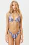 Frankies Bikinis x Hailee Steinfeld Stardust Halter Neck Lurex Bikini Top Size: XS Colour: Blue