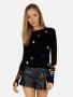 Lauren Moshi McKinley X Elements Rainbow Thermal Top Size: M Colour: Black