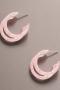 Sofia Richie x 8 Other Reasons Pink Speck Hoop Earrings Colour: Pink