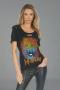 Lauren Moshi Myra Def Leppard Leopard T-Shirt Size: S Colour: Black