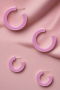 Sofia Richie x 8 Other Reasons Pink Hoop Earrings Colour: Pink