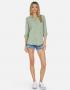 Lauren Moshi Sloane Sloane Hippie Girl Denim Shirt Size: L Colour: Green