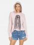 Lauren Moshi Harmony Hippie Girl Hooded Sweater Size: M Colour: Pink