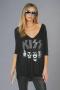 Lauren Moshi Eva x Kiss Oversized T-Shirt Size: XS Colour: Black