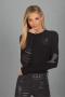 Lauren Moshi McKinley Rays of Love Thermal Top Size: S Colour: Black