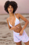 Frankies Bikinis Coco Terry Shorts in Daisy Dream Size: M Colour: Pink