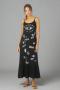 Lauren Moshi Beatrix Doodle Elements Maxi Dress Size: M Colour: Black