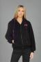Lauren Moshi Deandra Plaid Lip Sherpa Fleece Jacket Size: XL Colour: Black