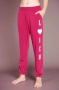 PJ Salvage Feeling Loved Sweatpants Size: S Colour: Pink